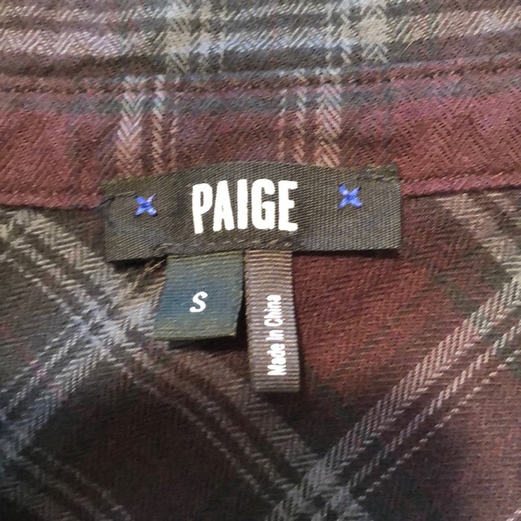 Paige Purple Flannel Shirt w/ Embellishments - Picture 4 of 9